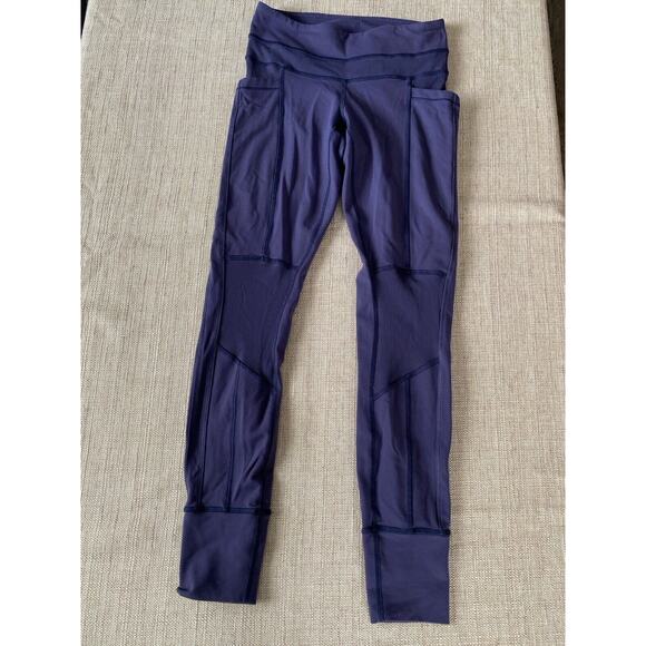 LULULEMON Sun Salutation Pants *Full-On Luon Cadet Blue 4 - Picture 1 of 7